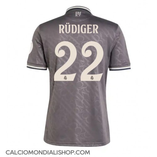 Maglie da calcio Real Madrid Antonio Rudiger #22 Terza Maglia 2024-25 Manica Corta